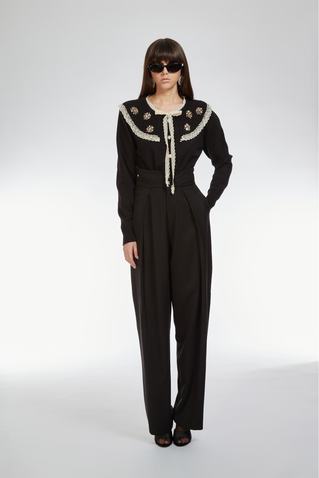 LICODIA CARDIGAN NERO