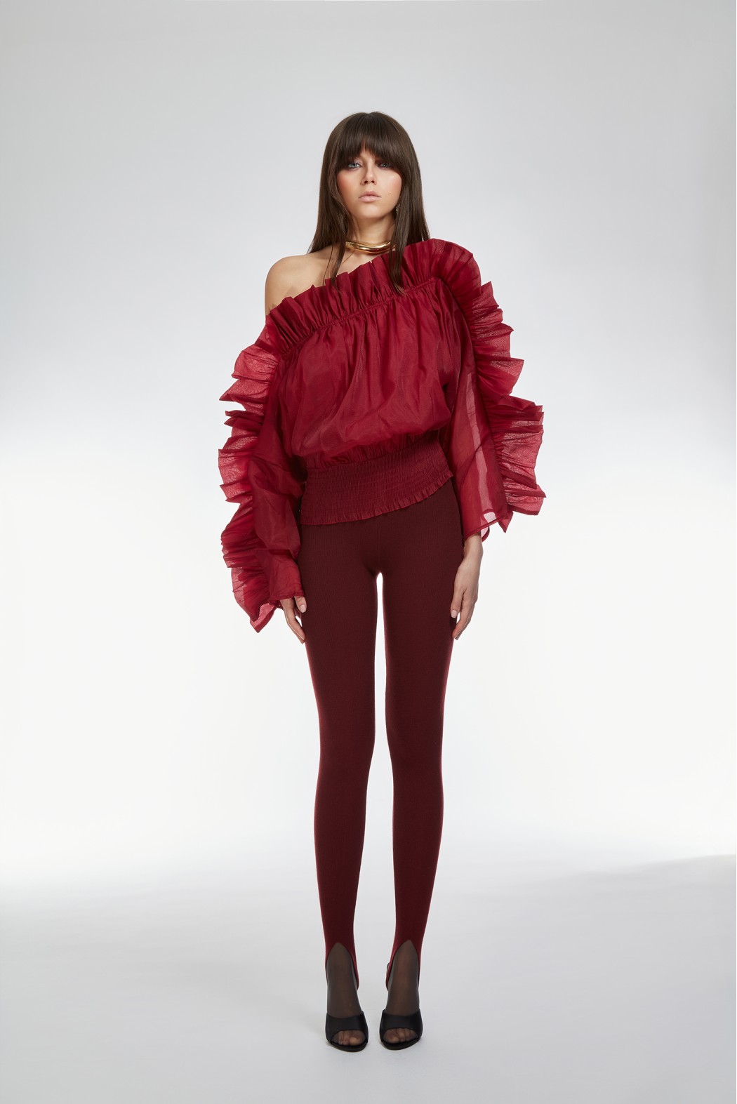 DOSOLO BLUSA BORDEAUX