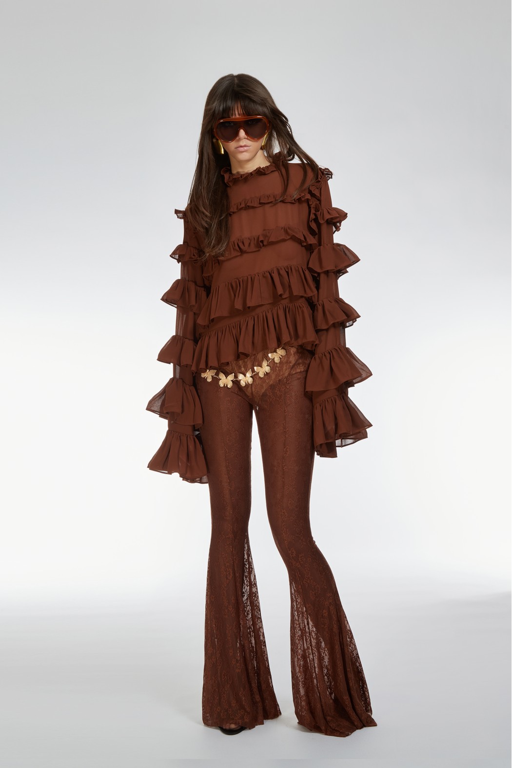 BASTIGLIA BLUSA CIOCCOLATO
