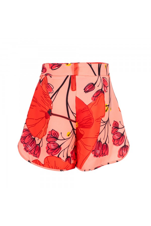 ERNESTINE  090S406 SHORTS FIORE ROSA/ROSSO 3471