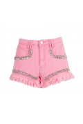 LENI       090S410 SHORTS DENIM ROSA