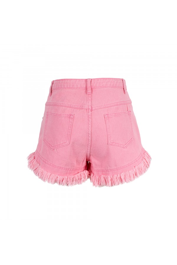 LENI       090S410 SHORTS DENIM ROSA