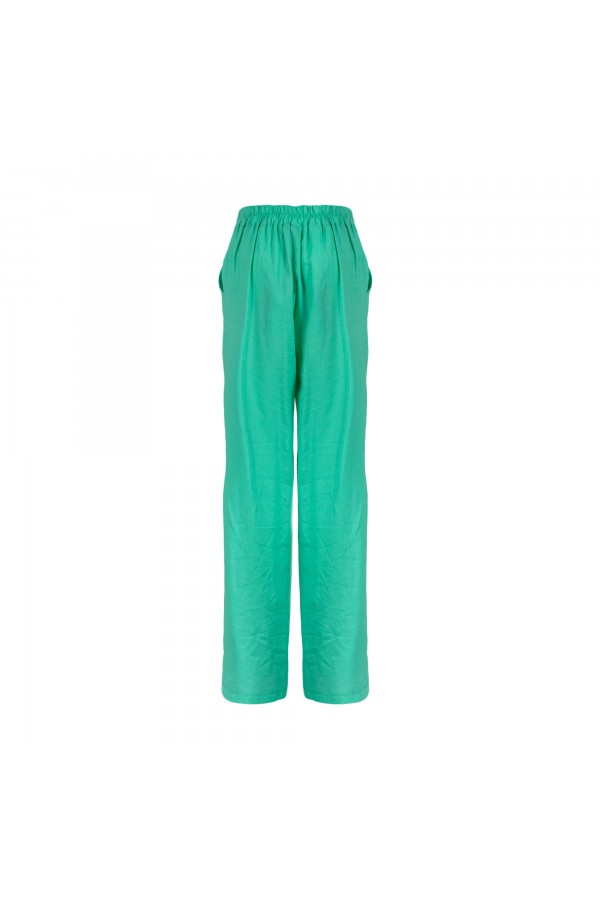 MENFI      240S4P0 PANTALONI VERDE ACQUA