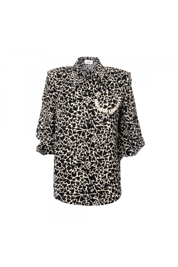 ASSISI250W2U8 CAMICIE e BLUSE BIANCO-NERO