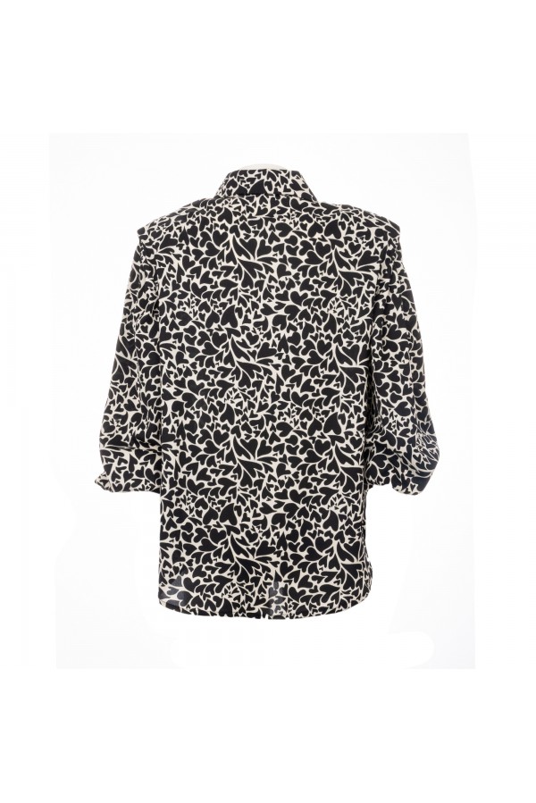 ASSISI250W2U8 CAMICIE e BLUSE BIANCO-NERO