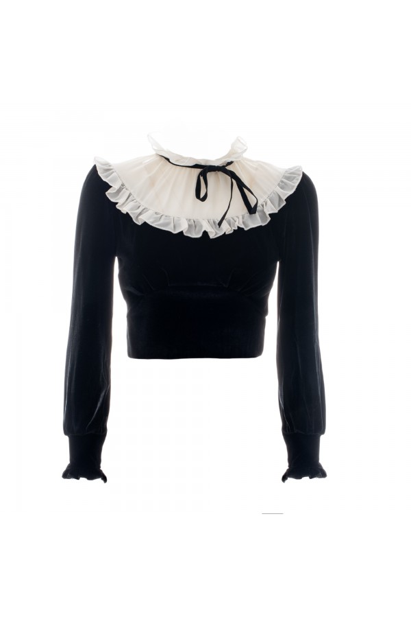 ASTI130W23B MAGLIERIA NERO-BIANCO