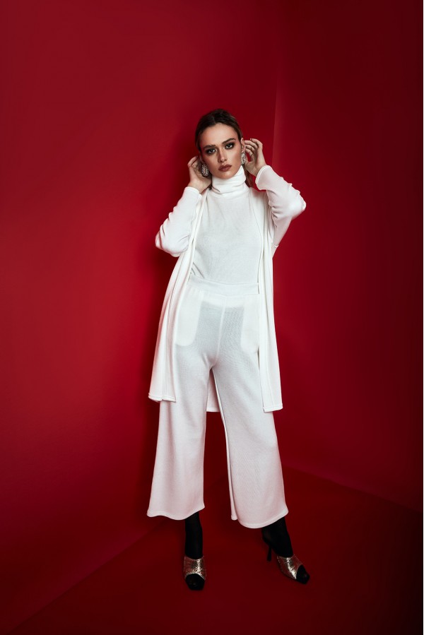 FONDI240W2D7 PANTALONI BIANCO