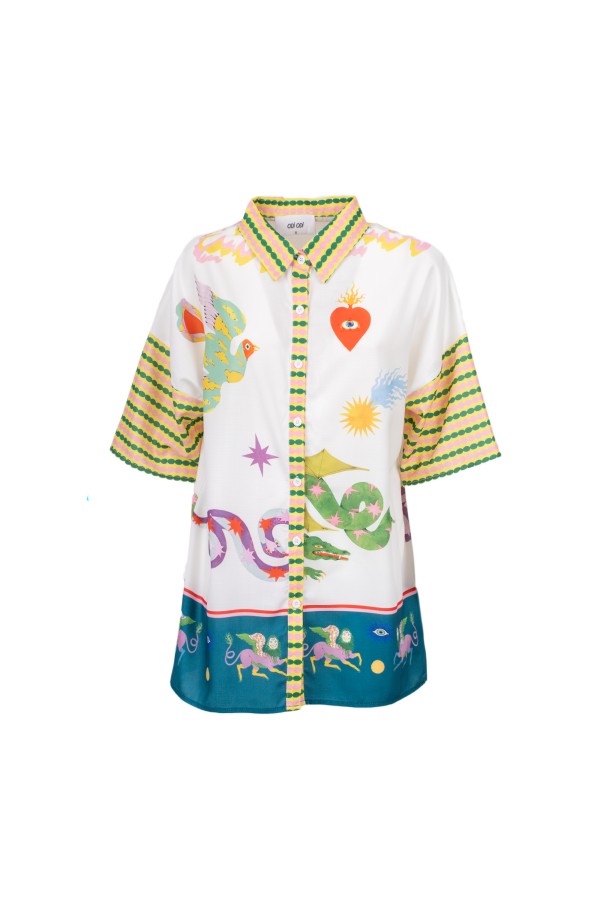 ADDAURA    250S5D7 CAMICIE e BLUSE BIANCO