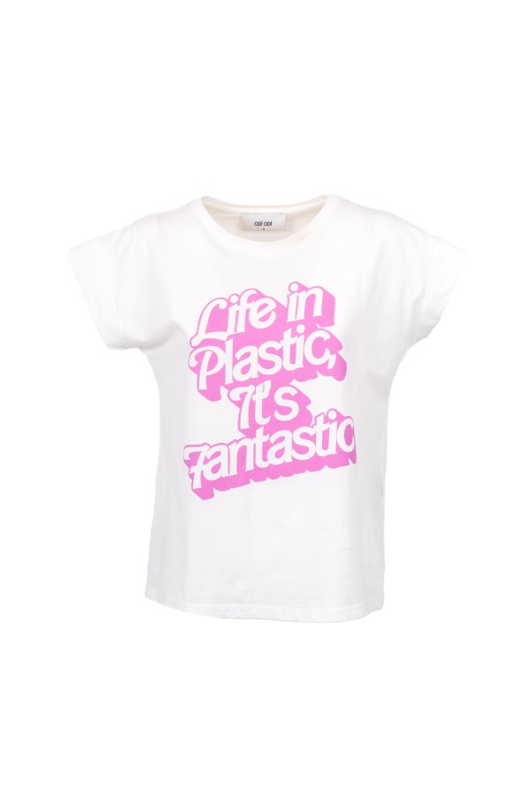 FANTASTIC  000S5D7 T-SHIRT BIANCO