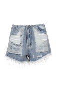 PIZZOLI    090S5C9 SHORTS DENIM