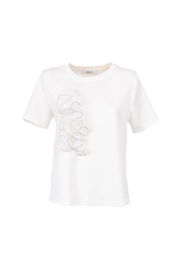SCILLA     000S5D7 T-SHIRT BIANCO