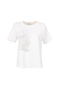 SCILLA     000S5D7 T-SHIRT BIANCO