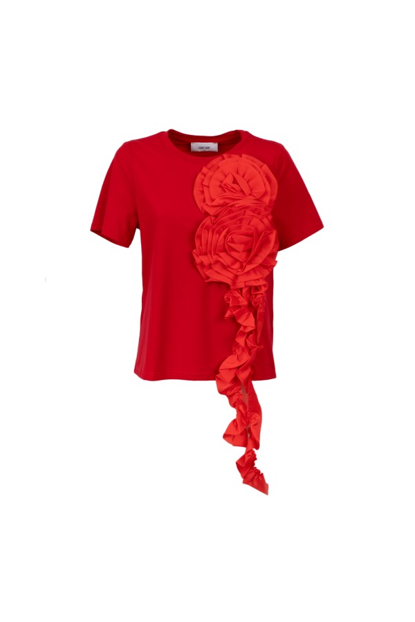 TRICASE    000S5Z4 T-SHIRT ROSSO