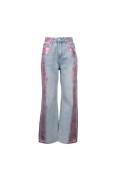 USTICA     100S54P JEANS DENIM-ROSA