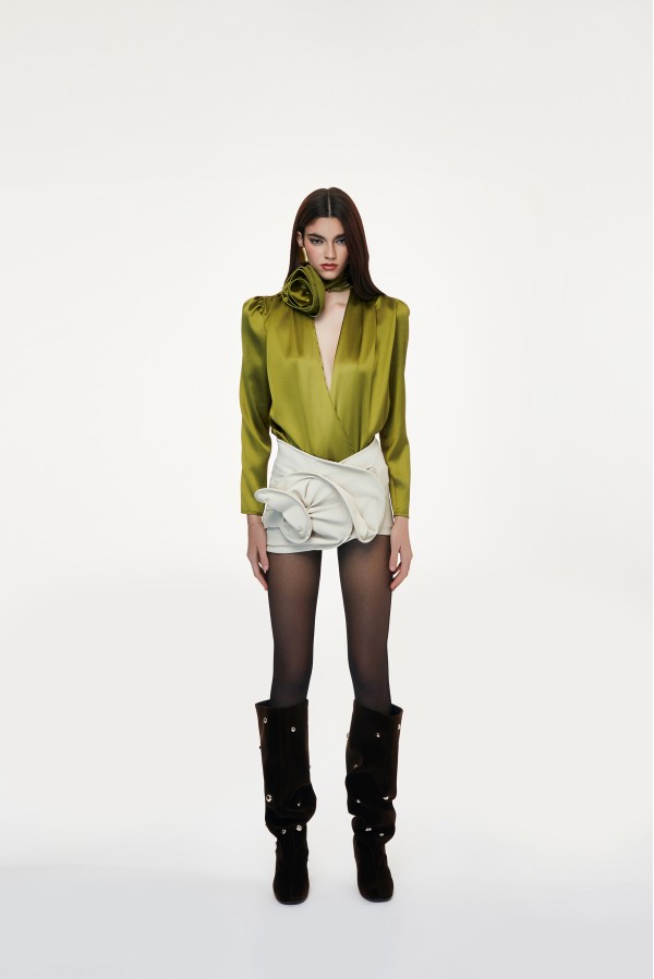 CANDIANA   230W58Y CAMICIE e BLUSE VERDE ACIDO