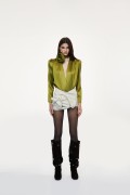 CANDIANA   230W58Y CAMICIE e BLUSE VERDE ACIDO