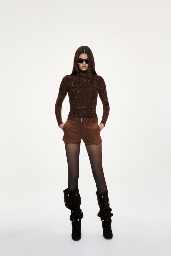 CAPALBIO   090W5I6 SHORTS TABACCO