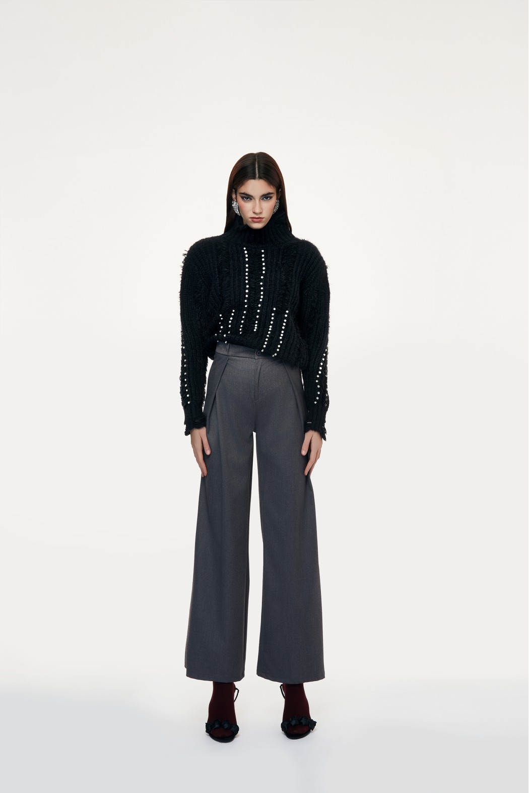 ITRI       240W54A PANTALONI GRIGIO