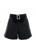 PONZA090W2D6 SHORTS NERO