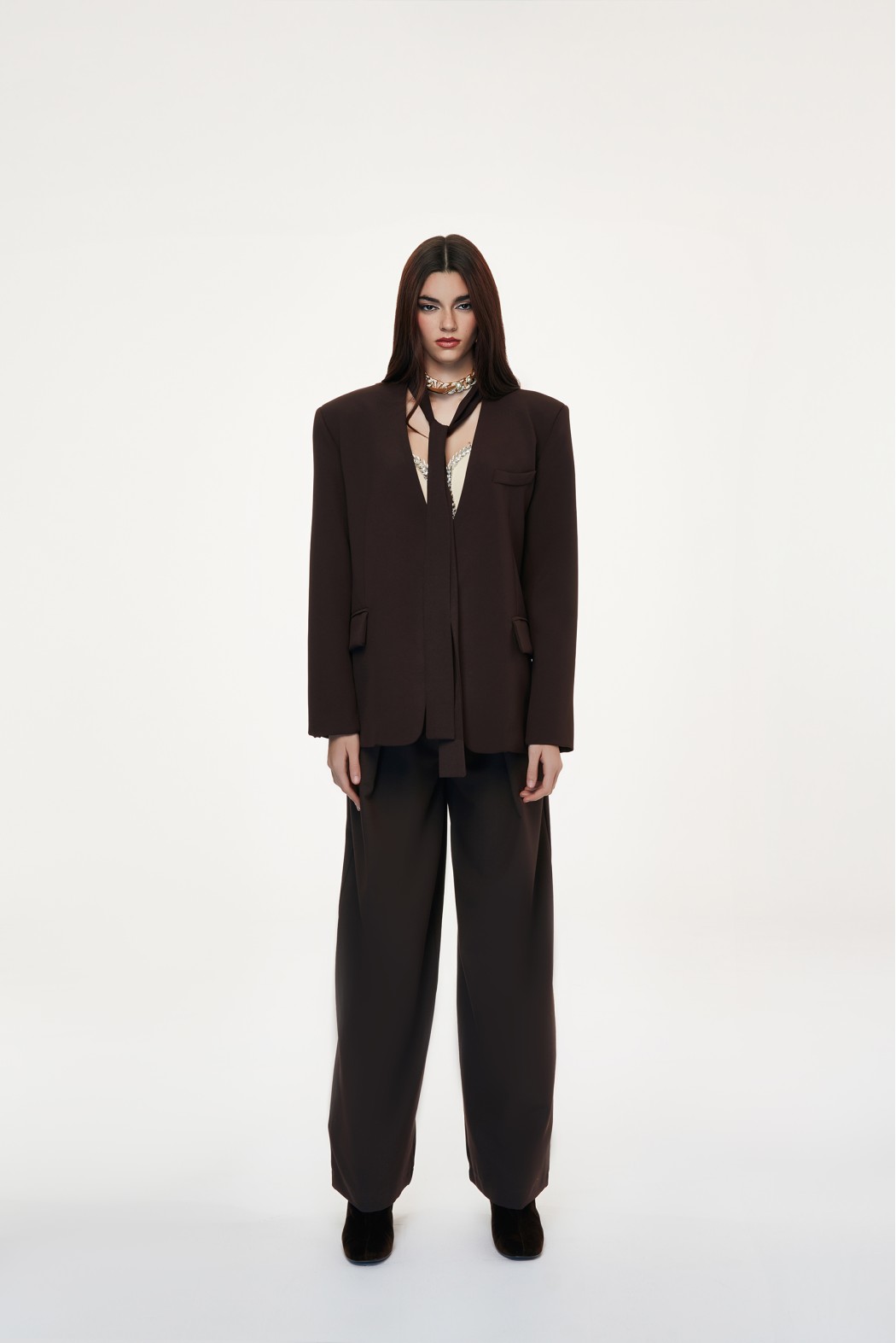 SAMPIERI   240W530 PANTALONI CAFFÉ