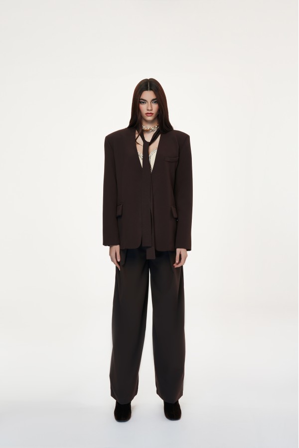 SAMPIERI   240W530 PANTALONI CAFFÉ
