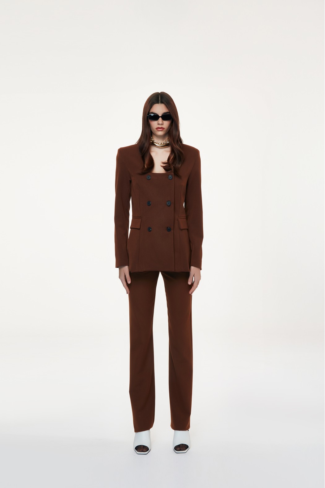 SARONNO    240W5I6 PANTALONI TABACCO