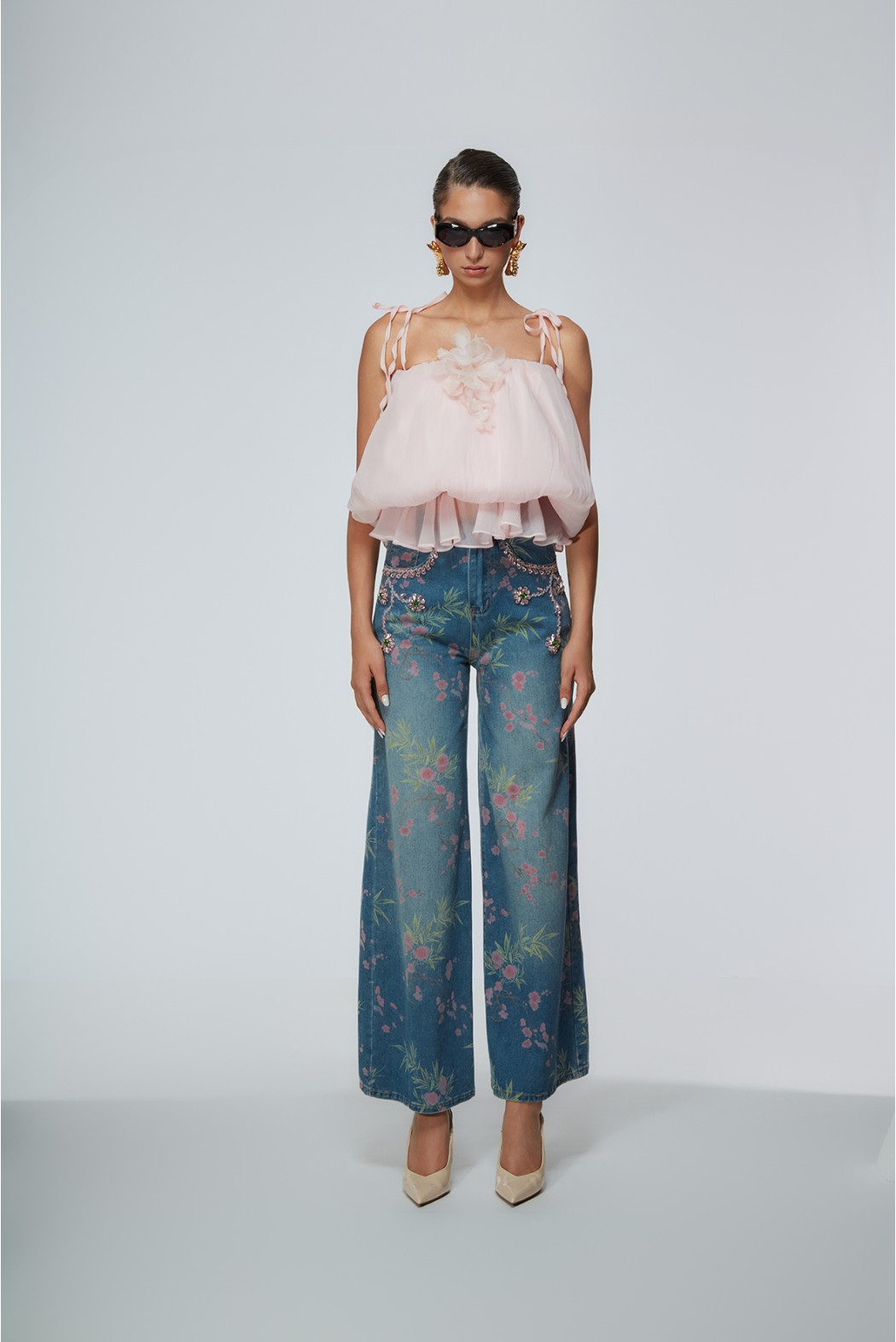 CALAFURIA JEANS DENIM/ROSA