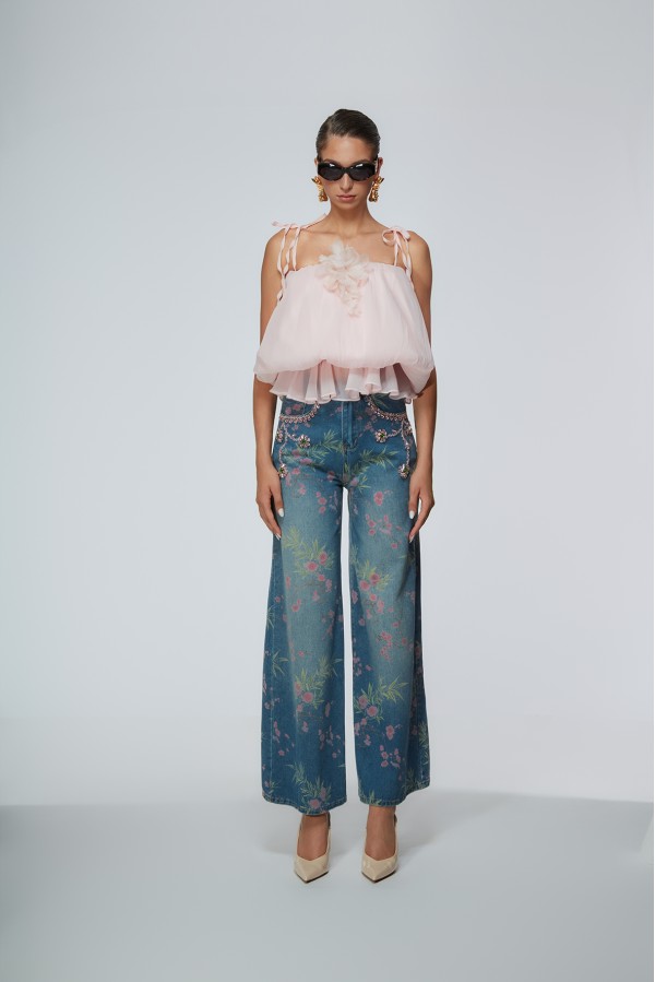 CALAFURIA JEANS DENIM/ROSA