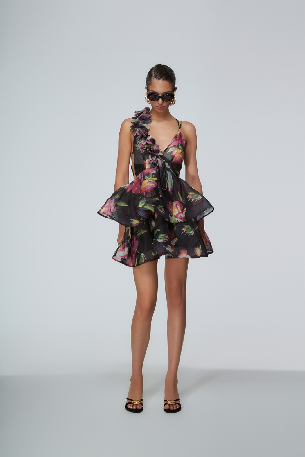 BAGHERIA ABITO FIORE/NERO