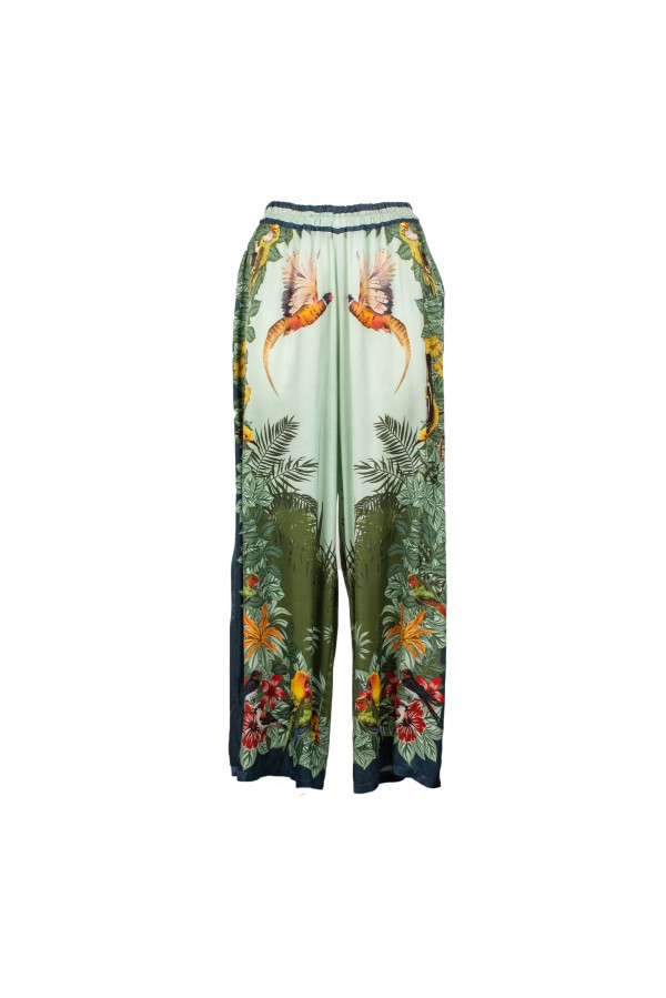 PAESTUM PANTALONE OTTANIO VERDE ACQUA