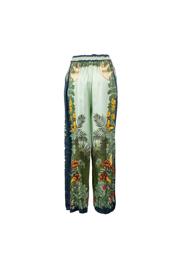 PAESTUM PANTALONE OTTANIO VERDE ACQUA