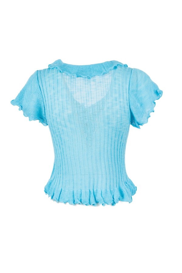 POLLICA MAGLIA AZZURRA