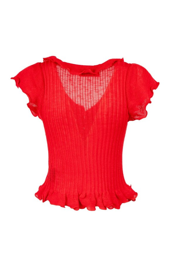 POLLICA MAGLIA ROSSO