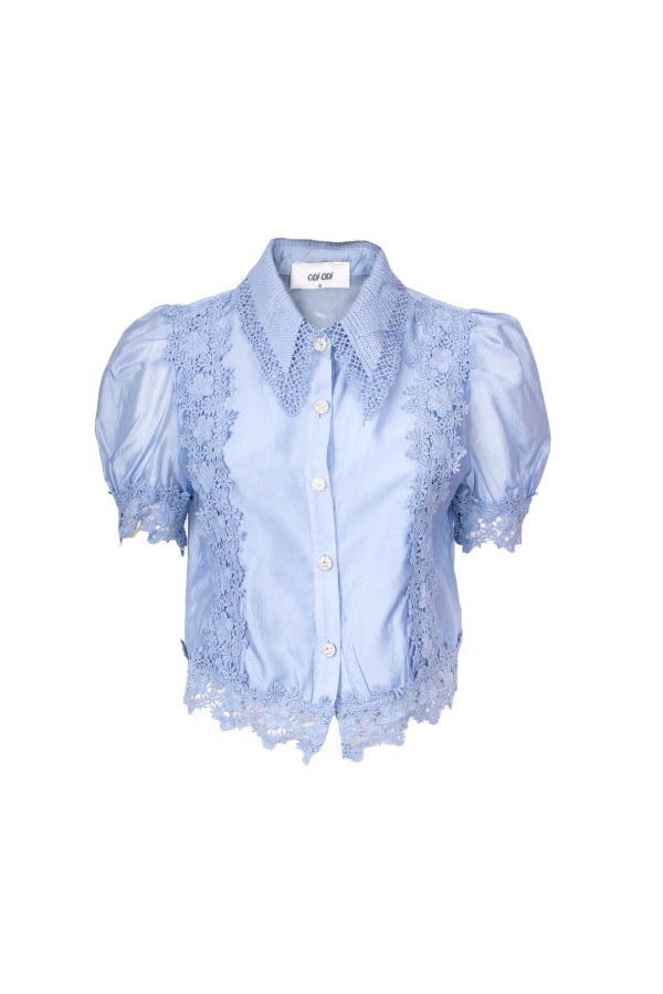 SCAGLIERI CAMICIA CELESTE