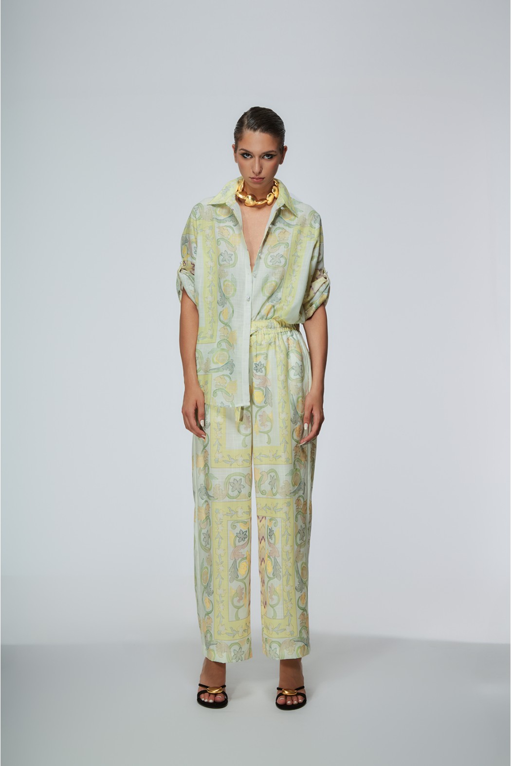 SCICLI CAMICIA BURRO GIALLO