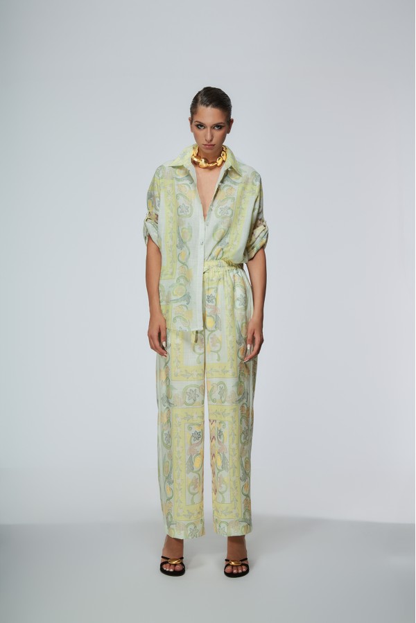 SCICLI PANTALONE BURRO GIALLO