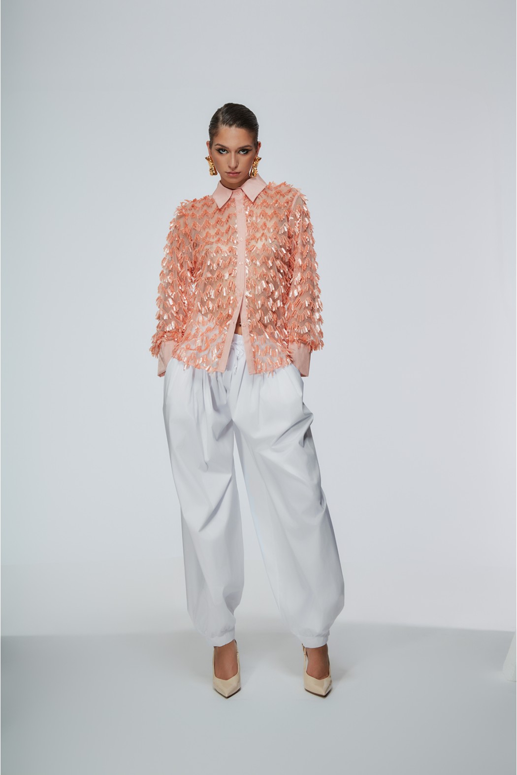 TELLARO PANTALONE BIANCO