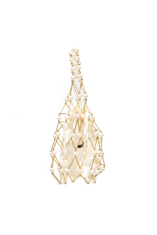 ACATE BORSA PERLA ORO